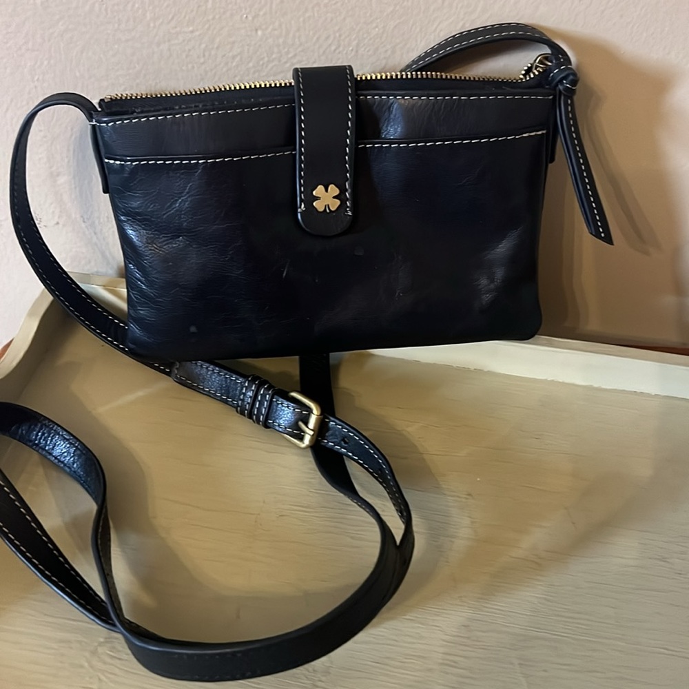 Lucky brand black leather Crossbody. Small purse. Excellent condition. - Picture 3 of 7